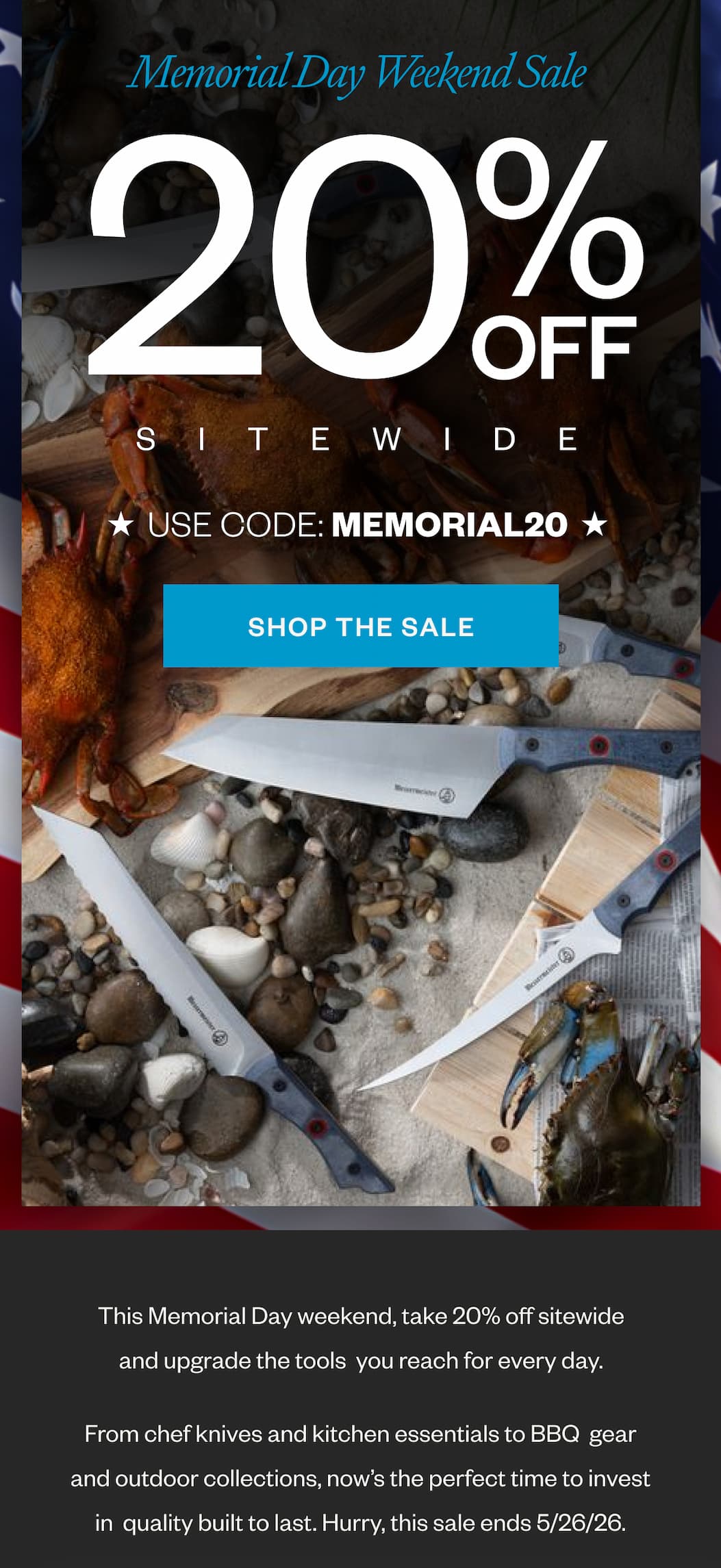 20% Off Memorial Day Weekend Sale