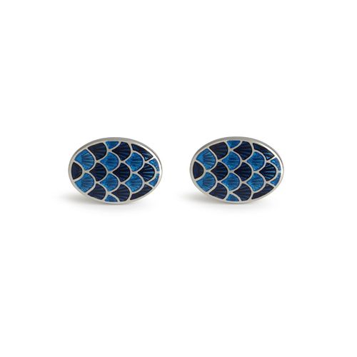Cycloid Navy Cufflink
