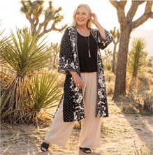 Abstract Print Kimono