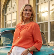 Sleeve Gauze Blouse