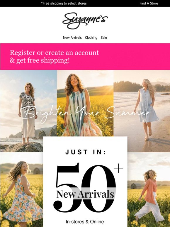 50+ New Arrivals + Up To 40% Off Spring Sale