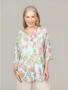 Sleeve Butterfly Print Top