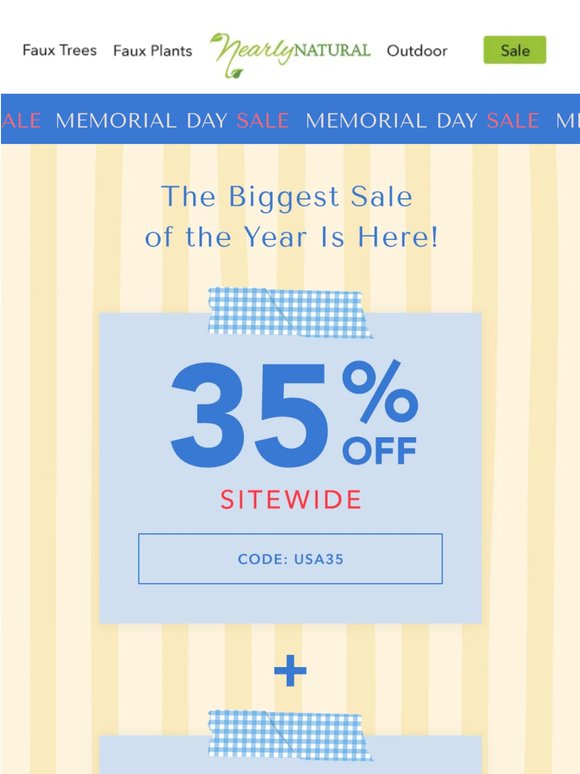 It’s Here! 35% OFF + Up to 70% OFF Warehouse Sale