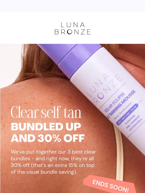 Our top clear tan bundles picked for you 💎