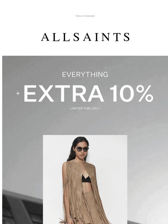 Now Take An Extra 10% Off Everything