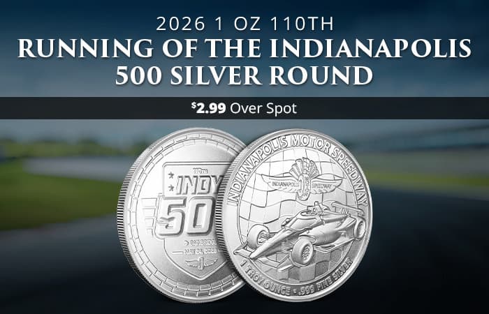 2026 1 oz 110th Running of the Indianapolis 500 Silver Round (New)