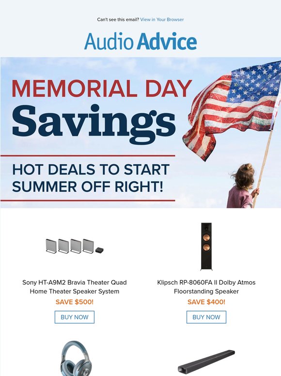 🇺🇸 Early Memorial Day Savings START NOW!