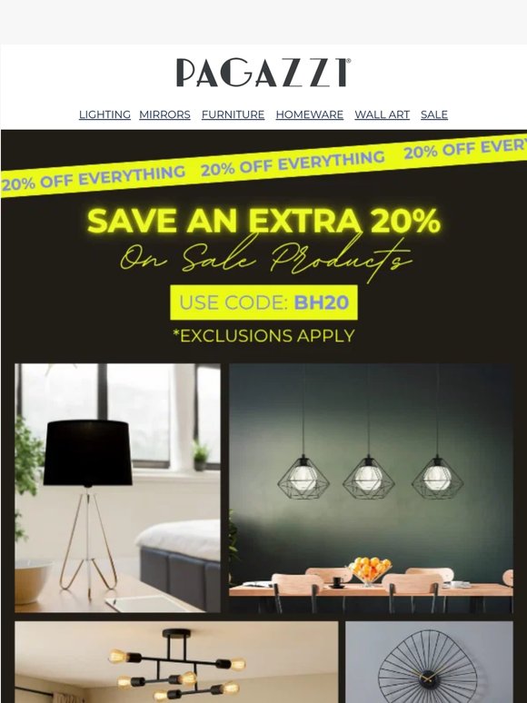 SAVE AN EXTRA 20% ON SALE LINES ✨😍