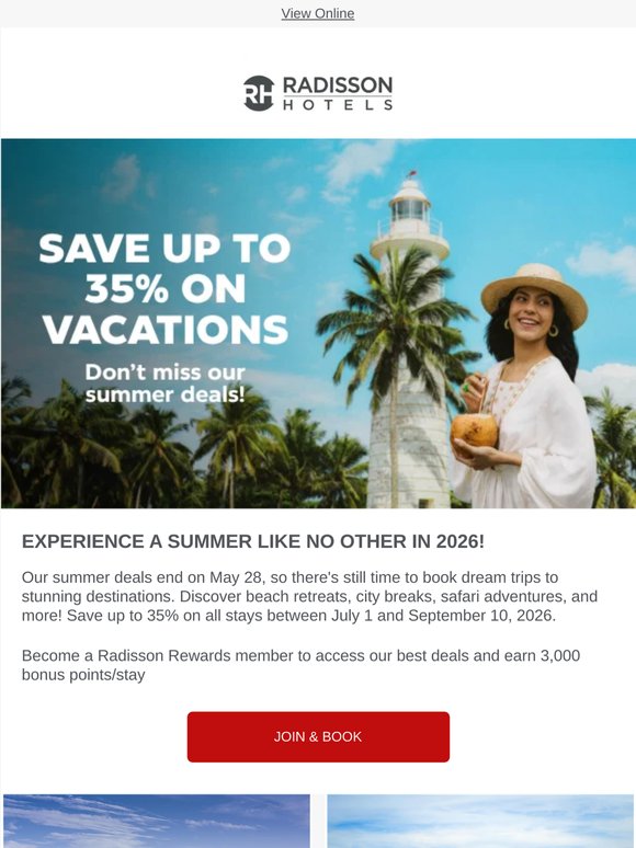 😁Explore our summer offers!
