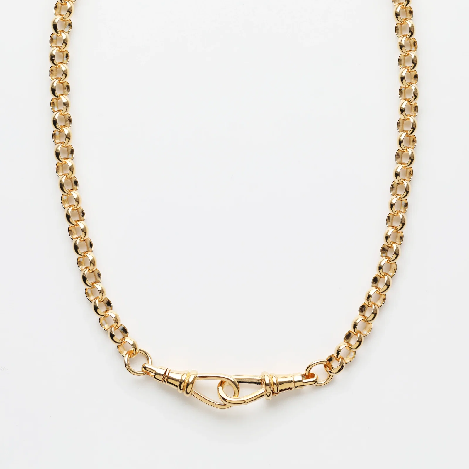 Image of Luxe Chunky Double Dog Clip Necklace