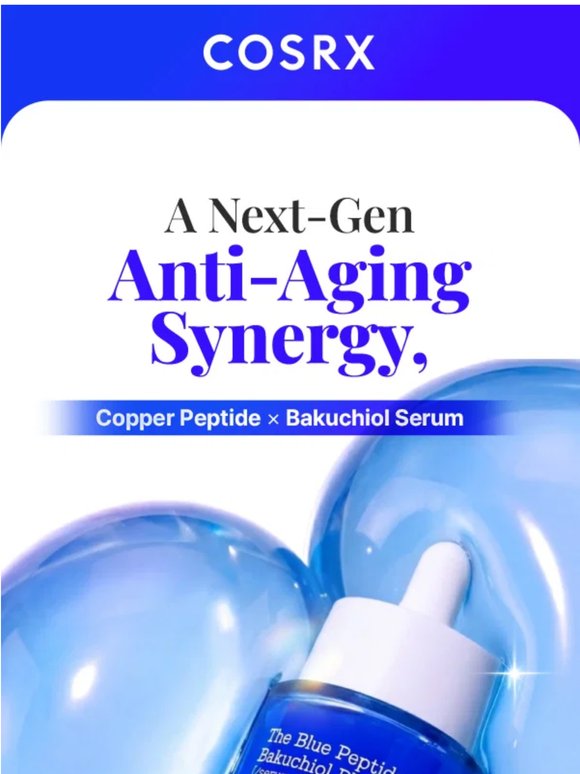 💙Next-Gen Anti-Aging Synergy=Blue Peptide X Bakuchiol