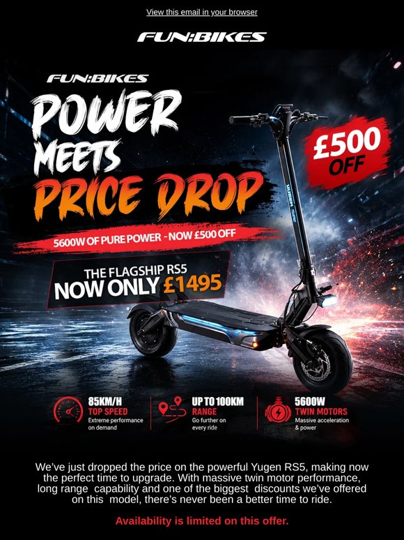 Power Meets Price Drop On the Flagship Yugen RS5!