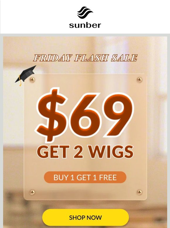 Your 2 wigs order has been delivered.