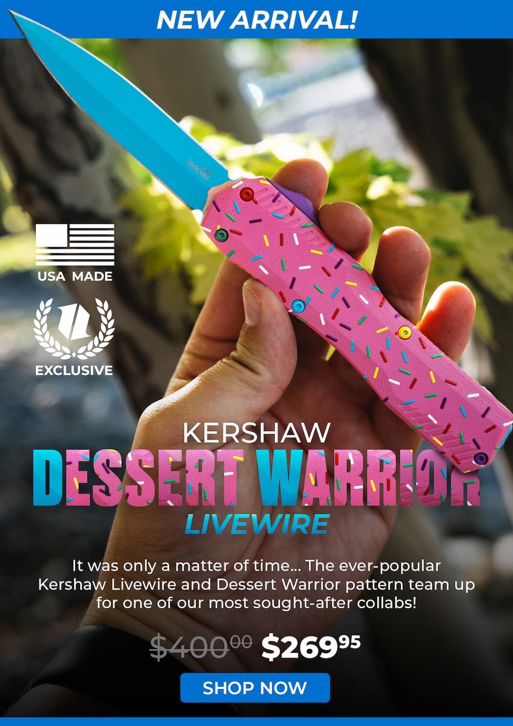 Kershaw Livewire Dessert Warrior Blade HQ Exclusive