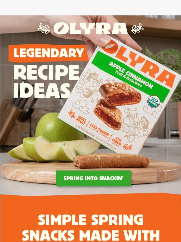 Simple Spring Snacks Made with Olyra
