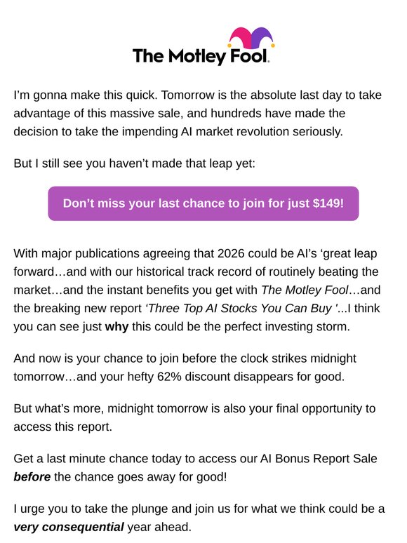 Tomorrow is the last day to save over $249