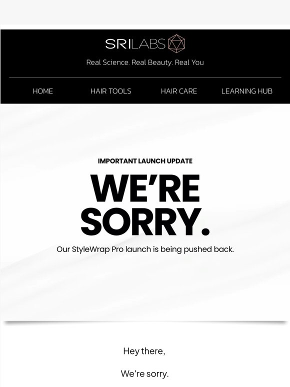 A quick update on our StyleWrap Pro launch