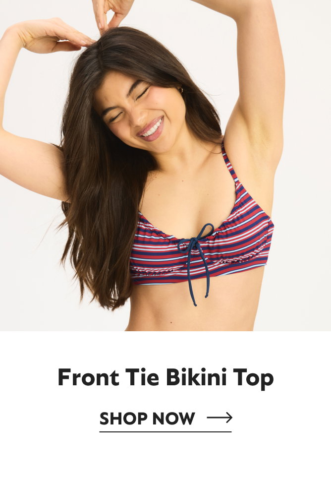 Front Tie Bikini Top Shop Now