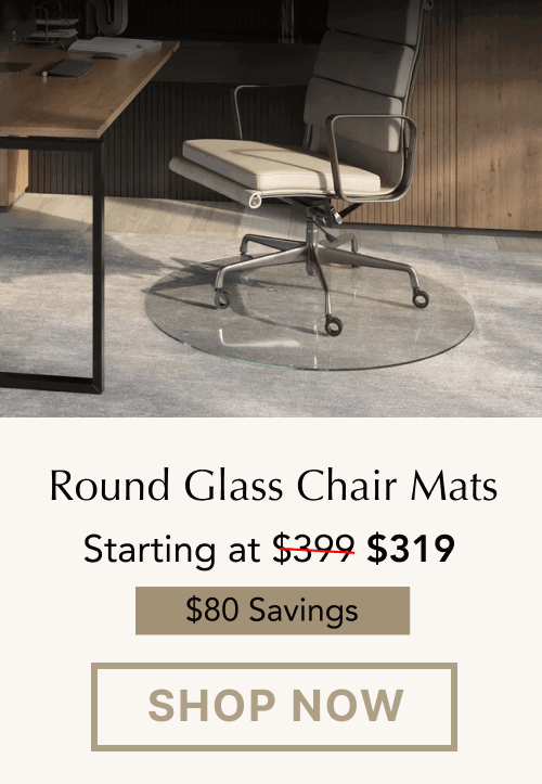 Shop Round Glass Chair Mats