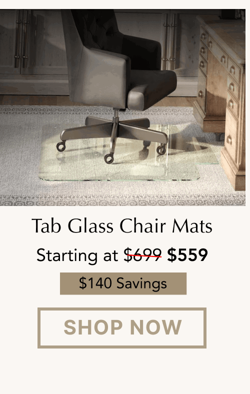 Shop Tab Glass Chair Mats