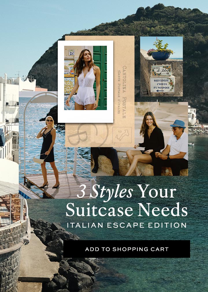 3 Styles Your Suitcase Needs - Italian Escape Edition
