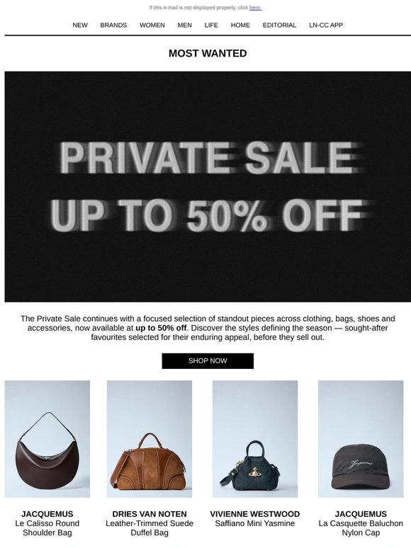 Up To 50% Off: Most Wanted