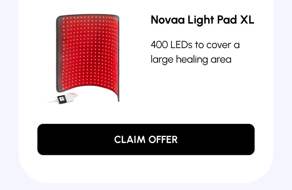 Novaa Light Pad XL | 400 LEDs to cover a large healing area | [CLAIM OFFER]