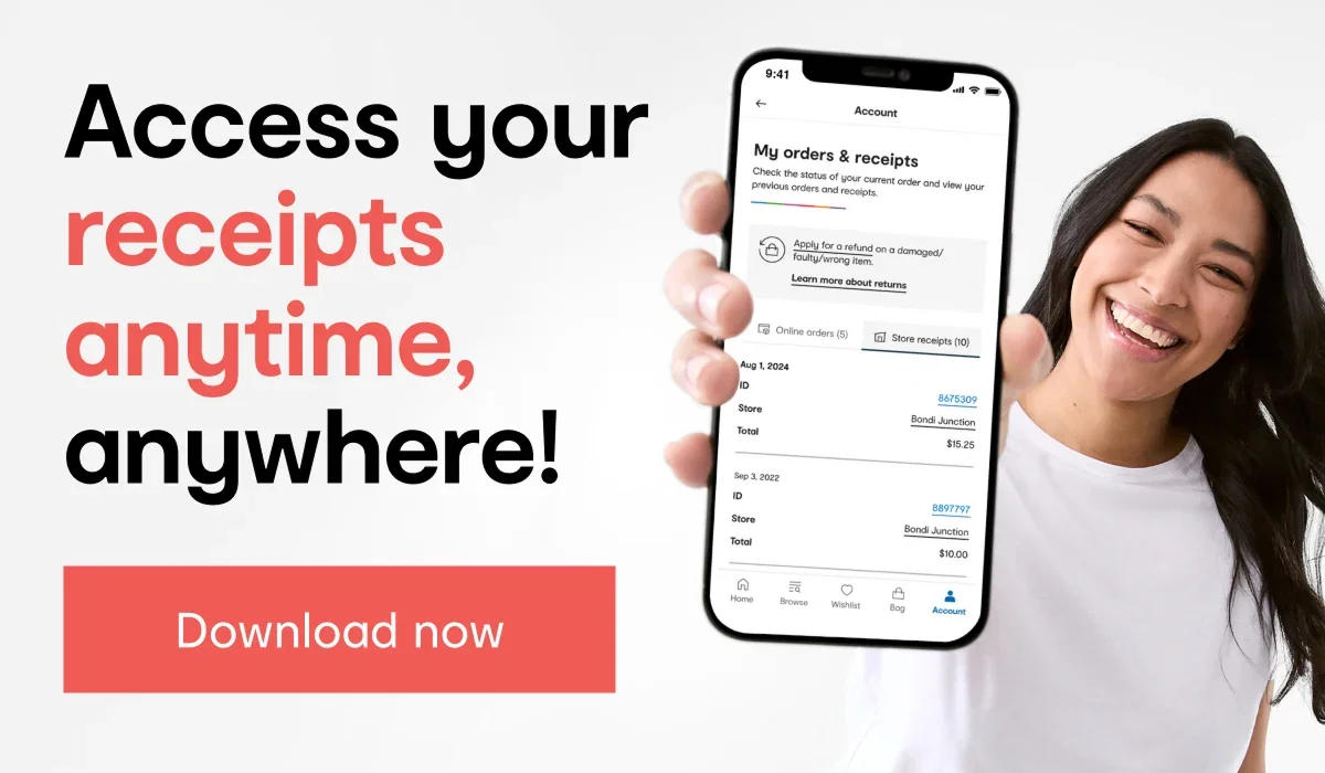 Access your receipts anytime, anywhere! 