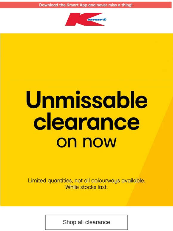Run, don’t walk... clearance is on 🏃