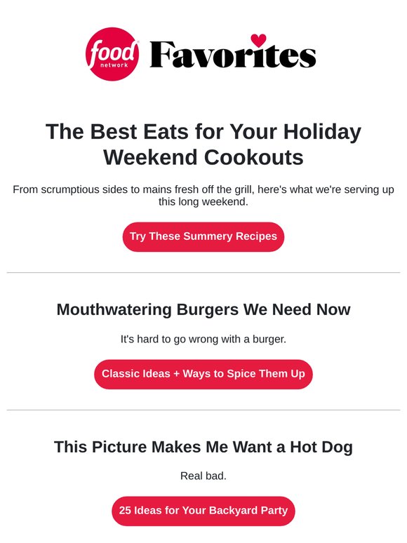 The Perfect Cookout Recipes for Your Holiday Weekend