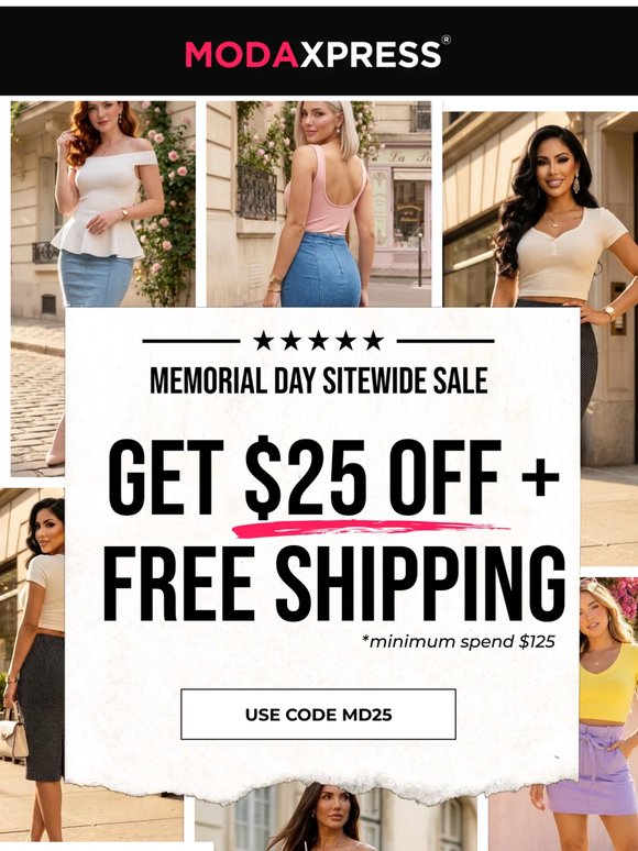 💸 Get $25 Off + Free Shipping