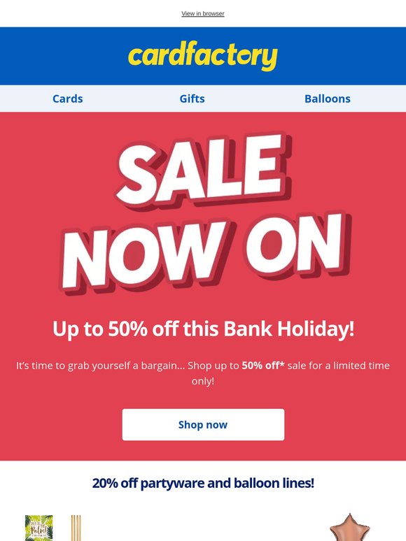Save up to 50%! 😍