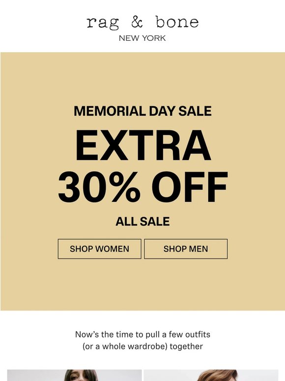 Memorial Day Sale | Extra 30% Off