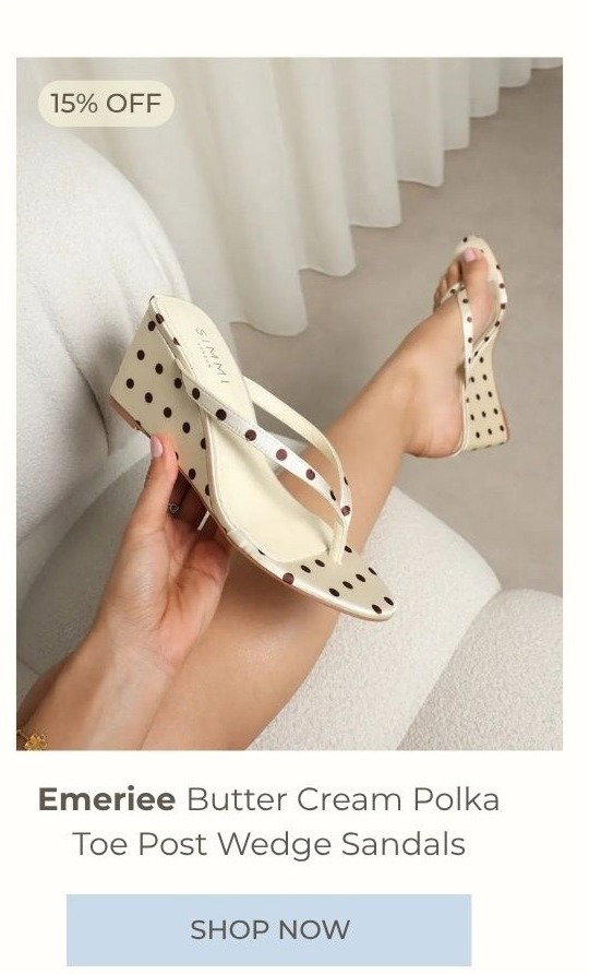 emeriee butter cream polka dot
