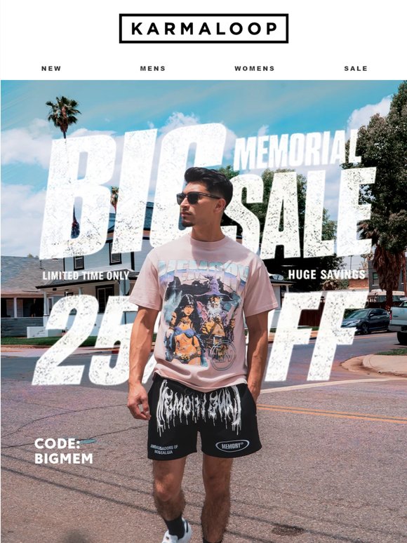 ☀️ Big Memorial Sale is LIVE! 😎
