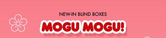 NEW-IN BLIND BOXES | MOGU MOGU! | Sanrio Characters Chibittomo Blind Boxes Bag Charms featured on a gradient background.