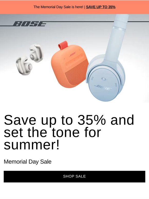 Save up to 35% on amazing sound for summer!