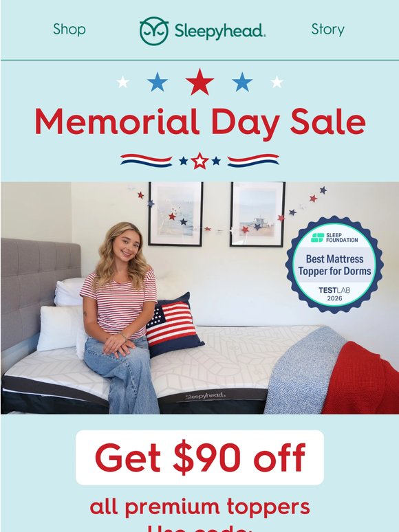 Sleepyhead's Memorial Day Sale is Here! 🇺🇸