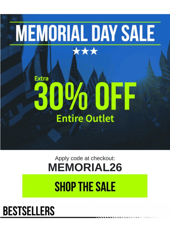 Your gear, up to 70% Off