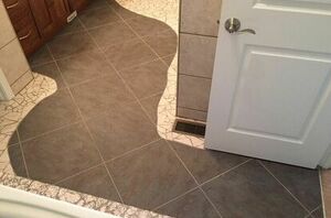 The top bathroom floor makeovers people are trying now