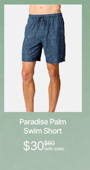 men's paradise palm swim short