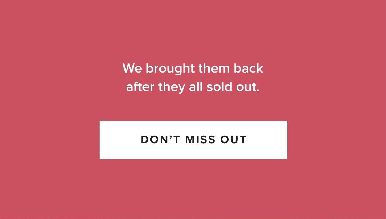 Don't Miss Out