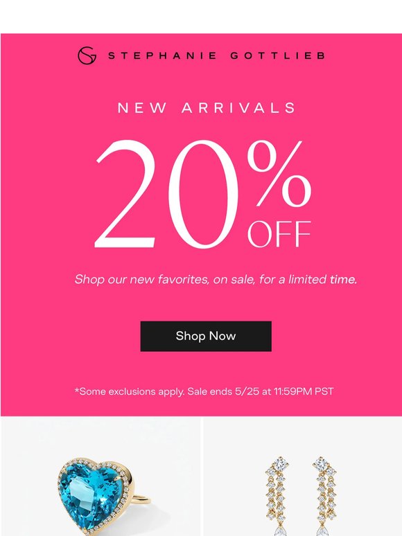 20% Off New Arrivals