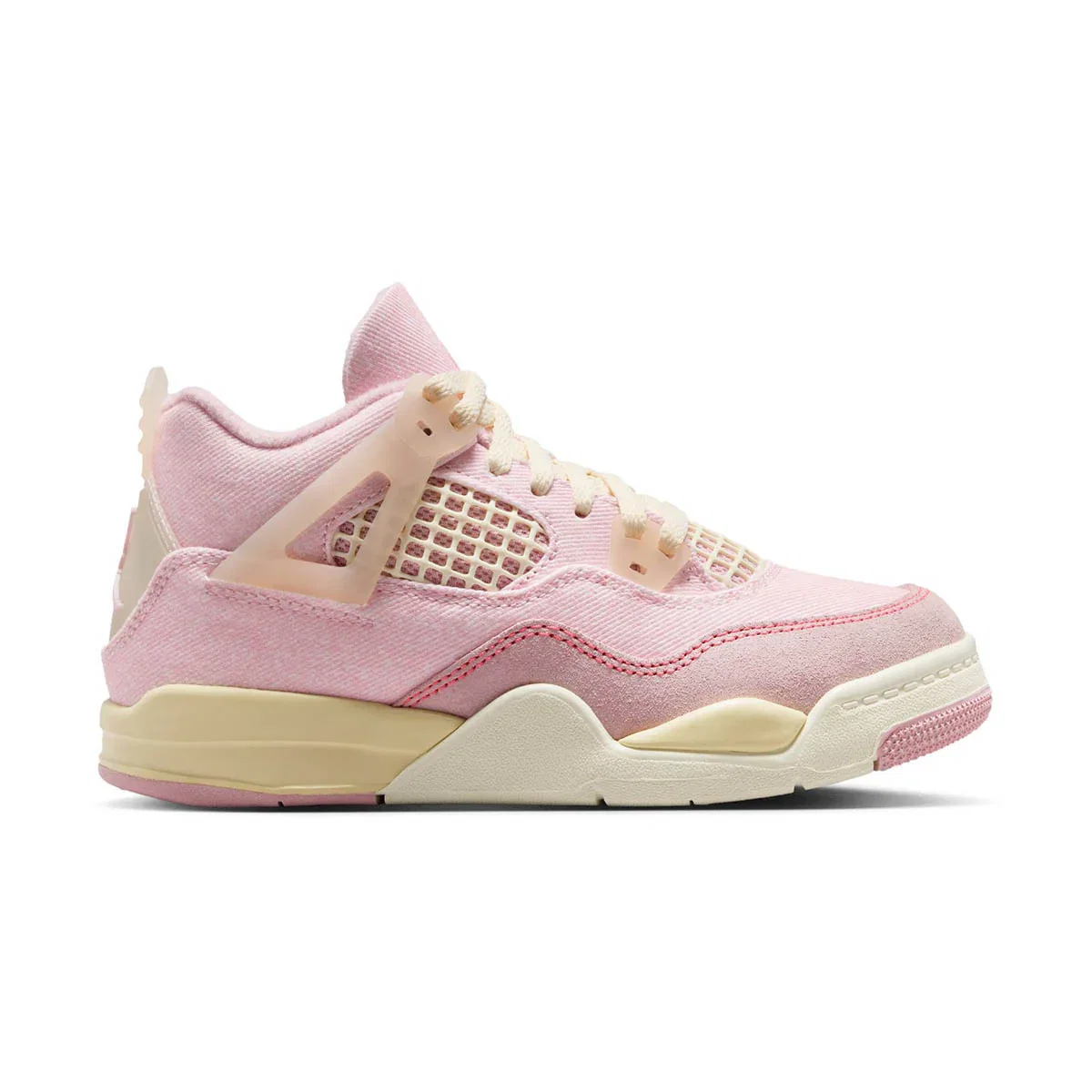 Image of Jordan 4 Retro 'Pearl Pink and Iced Carmine' Little Kids' Shoes
