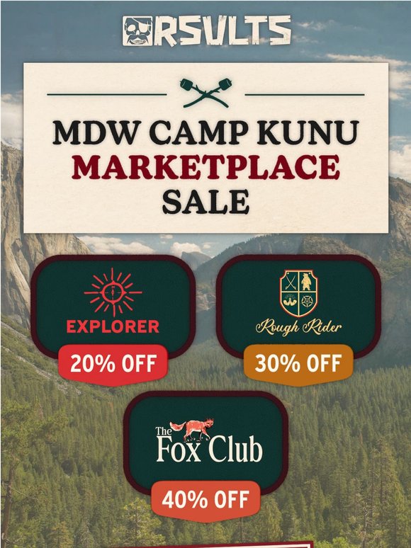 Camp Kunu Marketplace Sale! 🏕️