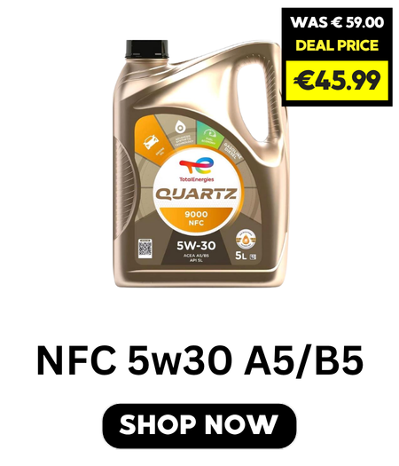 Total Quartz 9000 Nfc A5/b5 5w30 Fully Synthetic Engine Oil - 5 Litre