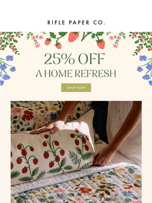 25% Off a Home Refresh