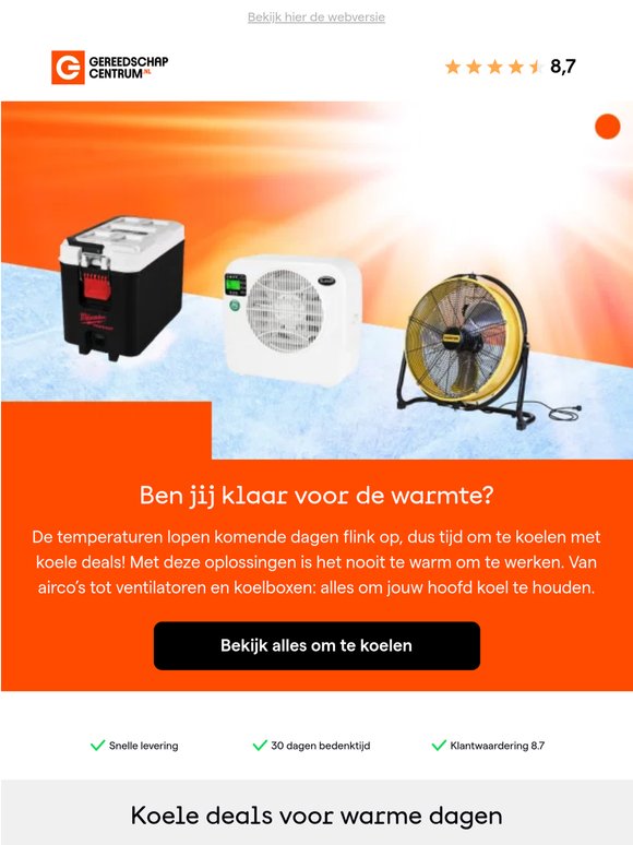 Hou je hoofd koel in deze hitte