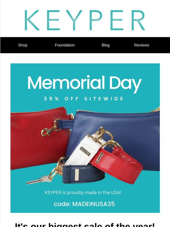 Hurry, 35% off Memorial Day Sale! 🇺🇸