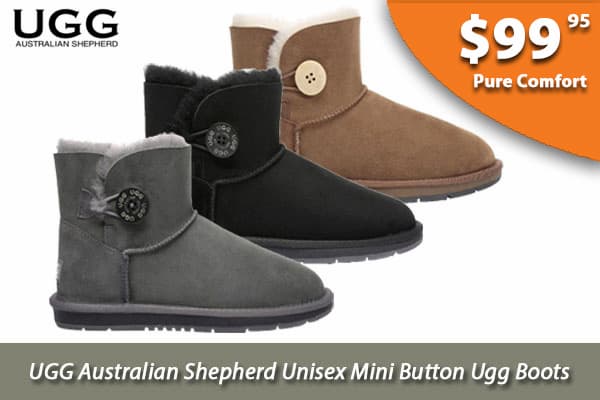 UGG Australian Shepherd Unisex Mini Button Ugg Boots